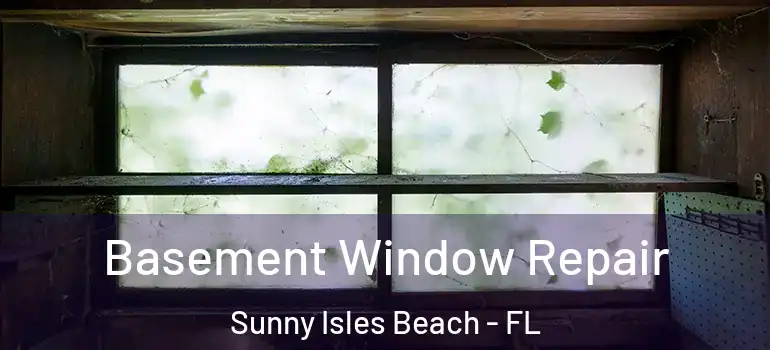 Basement Window Repair Sunny Isles Beach - FL