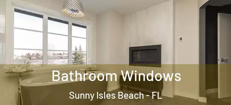 Bathroom Windows Sunny Isles Beach - FL