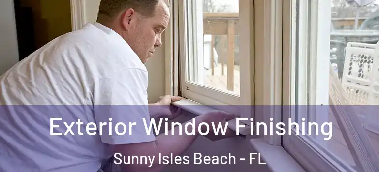 Exterior Window Finishing Sunny Isles Beach - FL