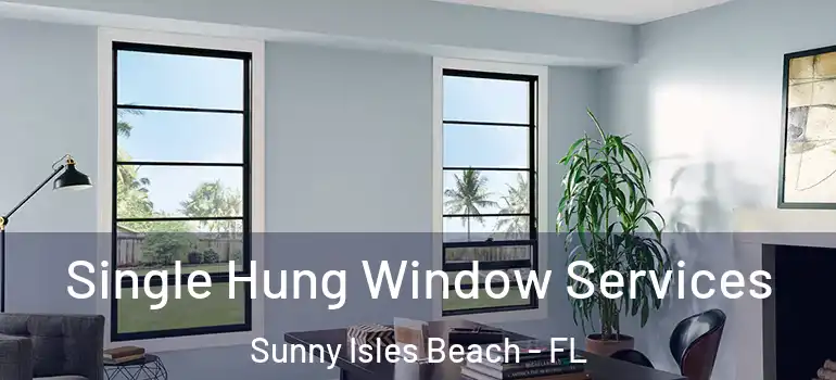 Single Hung Window Services Sunny Isles Beach - FL