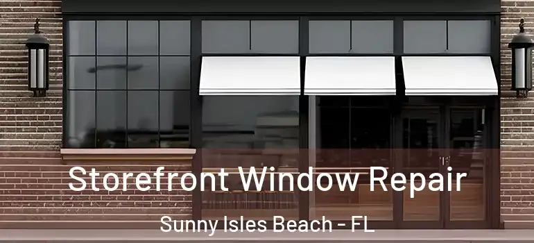 Storefront Window Repair Sunny Isles Beach - FL