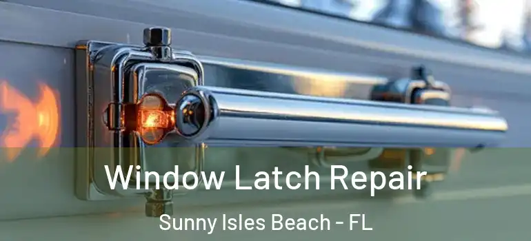 Window Latch Repair Sunny Isles Beach - FL