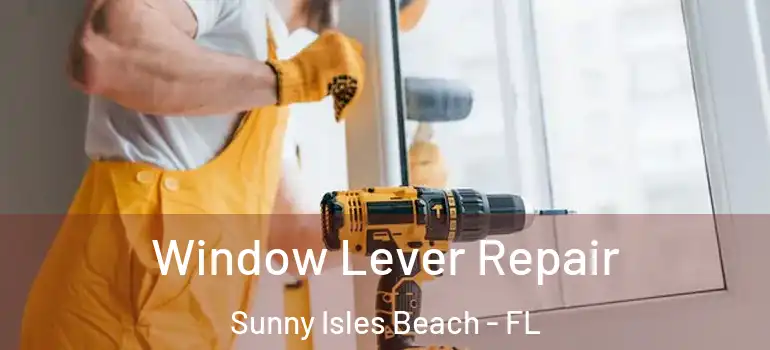 Window Lever Repair Sunny Isles Beach - FL