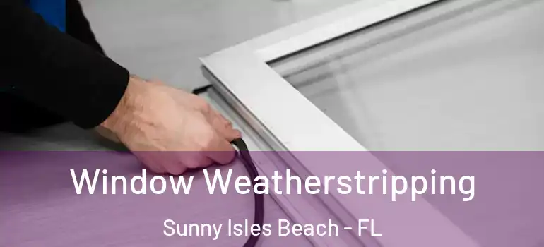 Window Weatherstripping Sunny Isles Beach - FL
